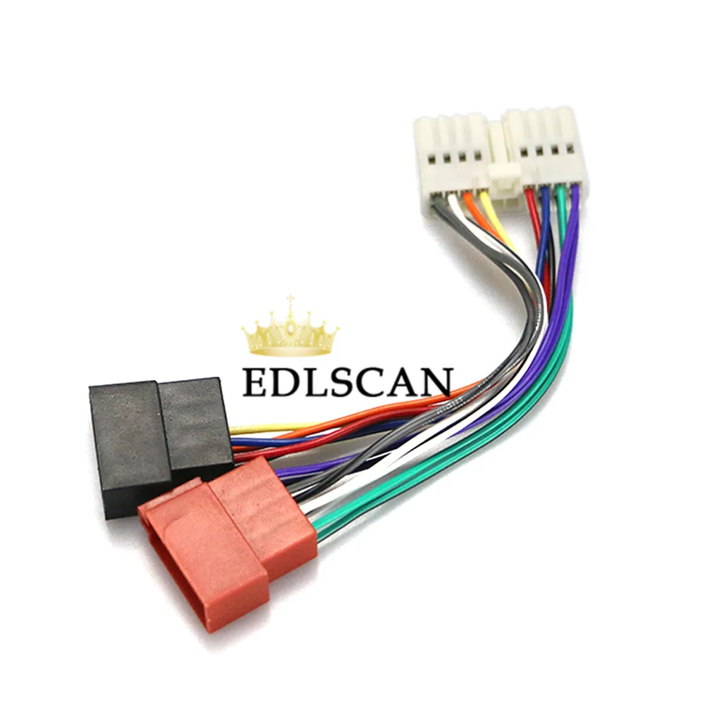 EDLSCAN Универсальный Авто ISO стандартный радио адаптер кабель 12-110 forHonda 1988-1998 ISO жгут проводов 12-110