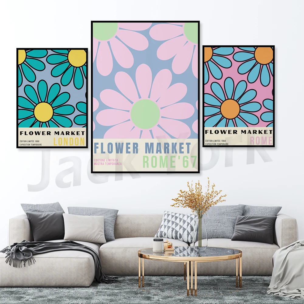 Aesthetic Pinterest Room Decor | Pinterest Wall Posters | Danish Pastel  Poster - Flower - Aliexpress