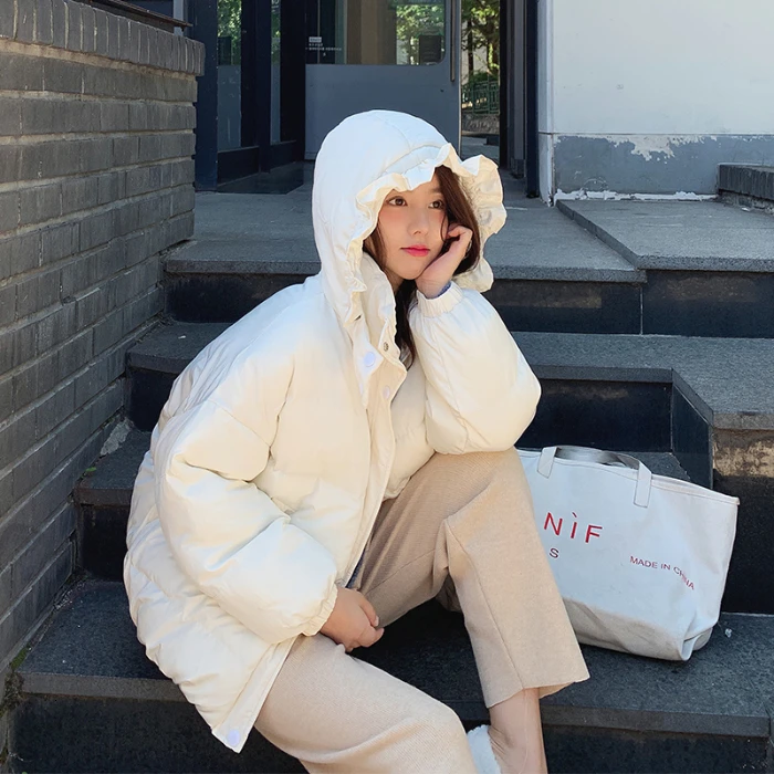 Sunhat новая короткая хлопковая одежда для девушек, студентов, хлеба, свободная зимняя новая хлопковая одежда
