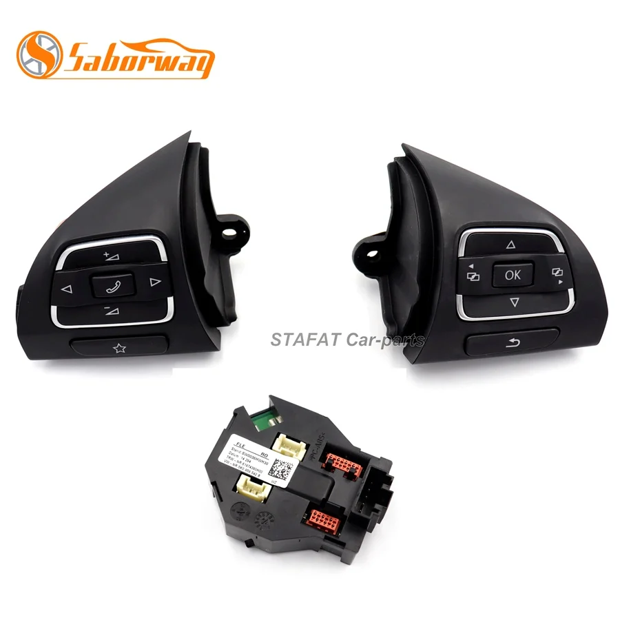 1 Set with 4 Plug Saborway руль многофункциональный переключатель управления и модуль для Golf EOS Tiguan Touran 5C0959537A 5C0959538B - Цвет: 1 Set with 4 Plug