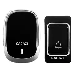 Cacazi, беспроводной дверной звонок Водонепроницаемая кнопка батареи 300 м удаленный приемник 36 Колец 4 громкости Домашний Беспроводной
