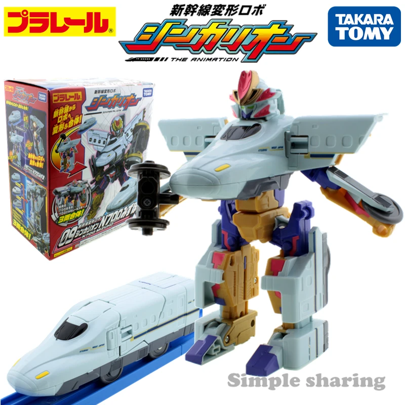 Такара Tomy Pla Rail Plarail Shinkansen деформационный робот Shinkarion Henkei Robot 09 Shinkarion N700 Mizuho Nuovo Мужская игрушка