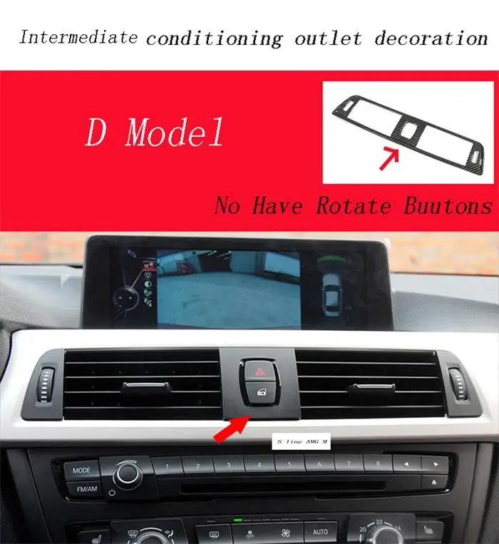 Автомобильный Стайлинг для BMW 3 Serise F30 3gt F34 защита подлокотника коробка декоративные наклейки покрытие интерьера авто аксессуары - Название цвета: D Model