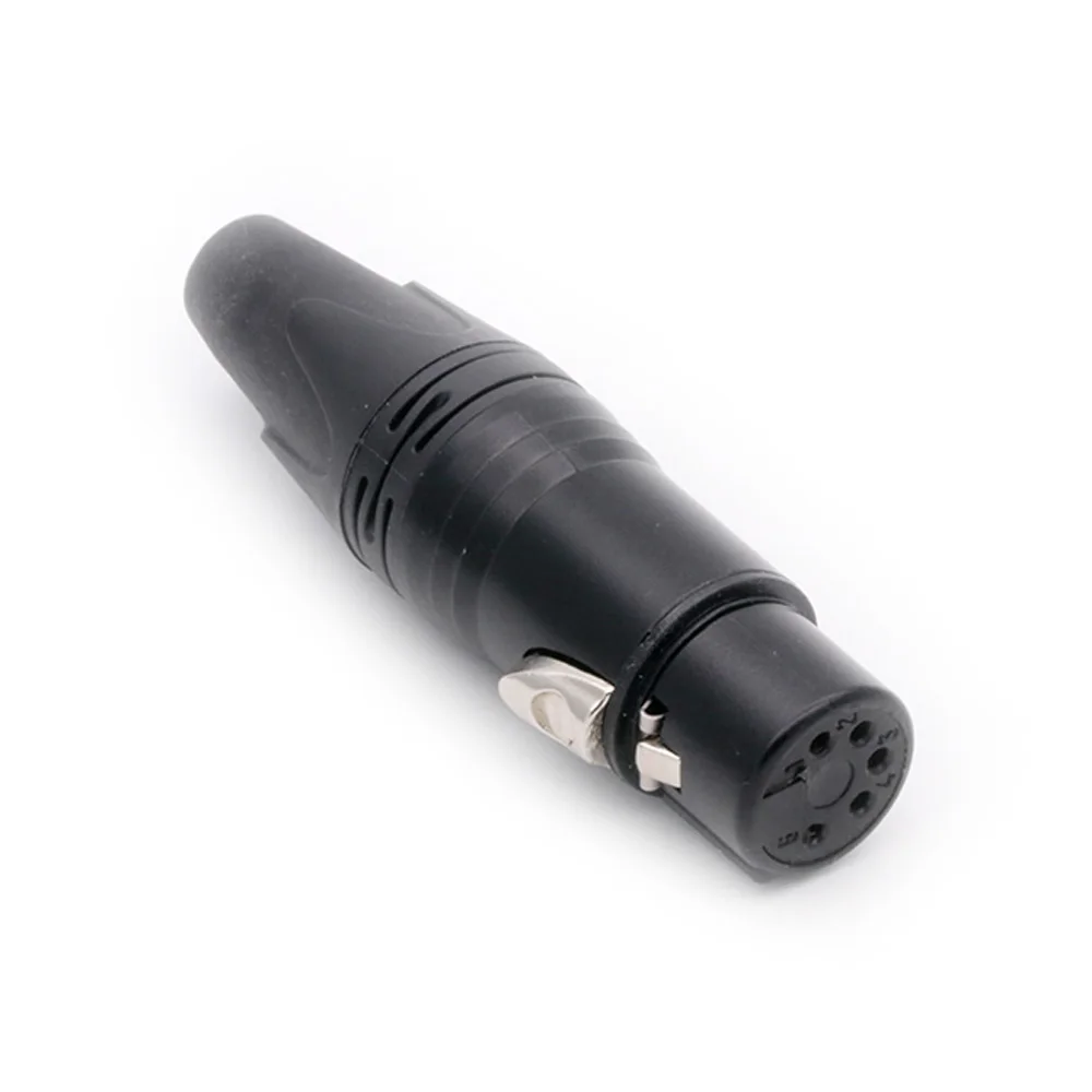 5 핀 XLR 수 플러그 커넥터, 니켈 도금 5 극 XLR 플러그 마이크 잭, 마이크 케이블 단자 오디오 커넥터, 10 개