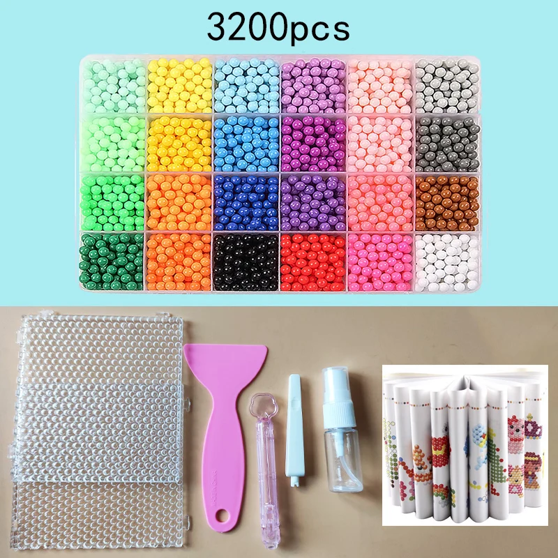 36 colors 5mm Set 12000pcs Refill Beads Puzzle Crystal DIY Water Spray Beads Set Ball Games 3D Handmade Magic Toys For Children 11