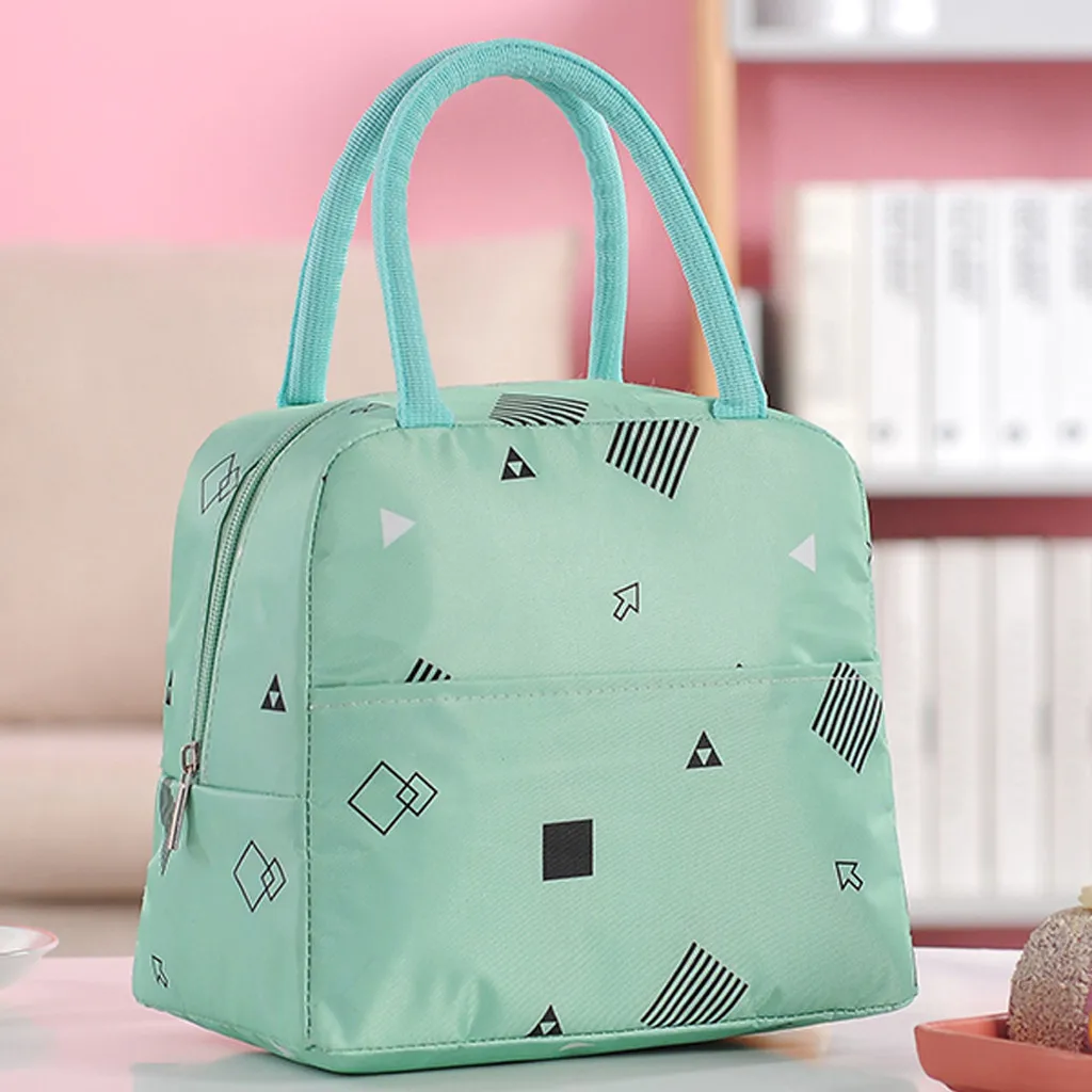Maison Fabre 1PCs New Fresh Oxford Lunch Bags Insulation Cold Thickened Waterproof  Waterproof  Leisure Bags Cute Tote Bag 904