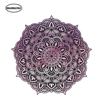 

HotMeiNi 13cm x 13cm Watercolor Mandala Car Sticker Boho Decal Vinyl Reflective Car Styling Waterproof Window Accessories
