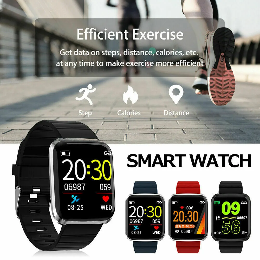 

Smart Bracelet Wristband Watch Heart Rate Monitor Blood Pressure Fitness Tracker