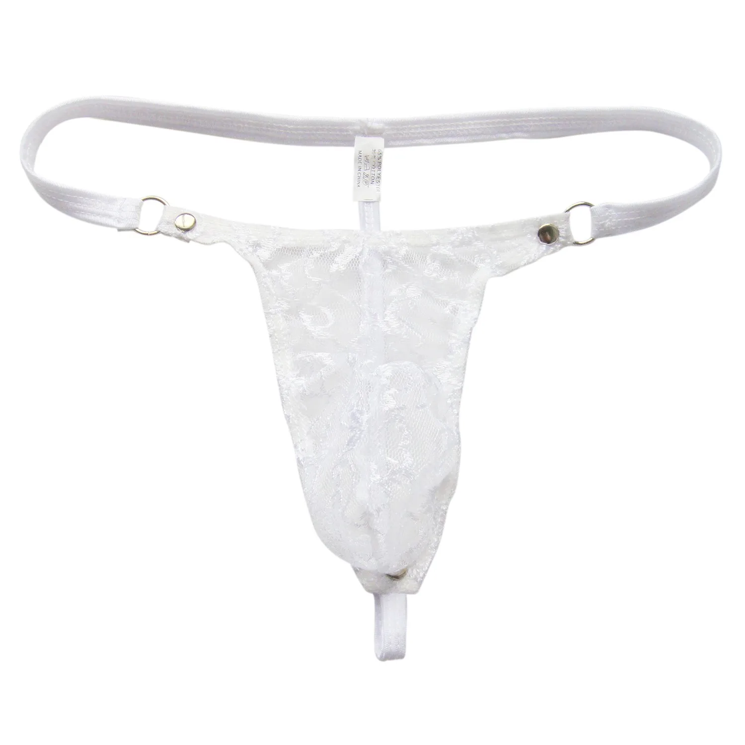 Men's Floral Lace Sheer See-Through Lingerie