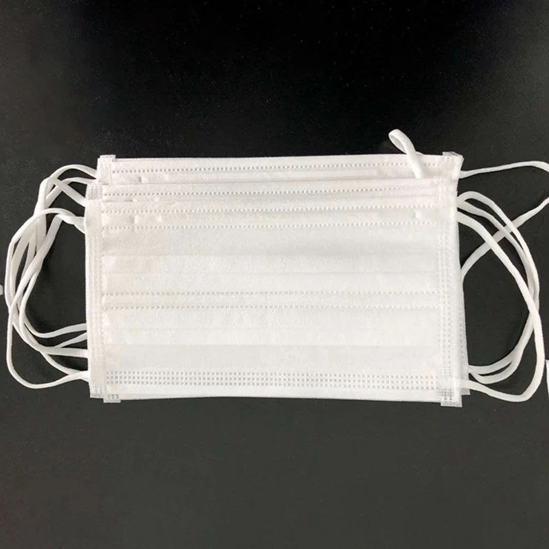 

10pcs Disposable Non-woven Three-layer Mask Anti Dust Mask Ordinary Daily Protective Hang Ear Style Protective Mask
