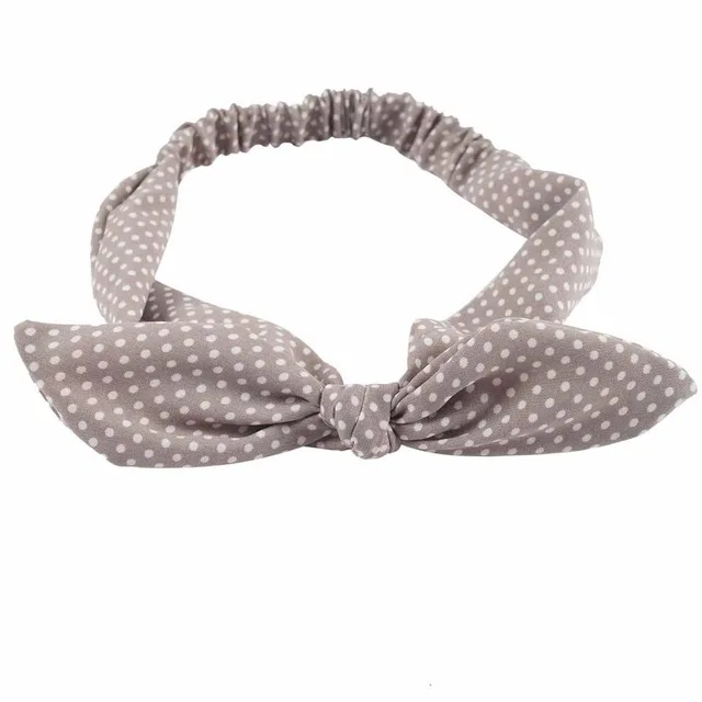 Plain Polyester Bunny Ears Headband For Women Female Elastic Bow Hairband Women's Headwear Hair Accessories повязка на голову 12