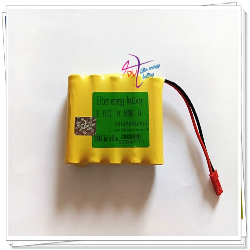 

Liter energy battery 6V 900MAH AA Ni-CD Rechargeable chargeable Battery for Toys Cameras Game
