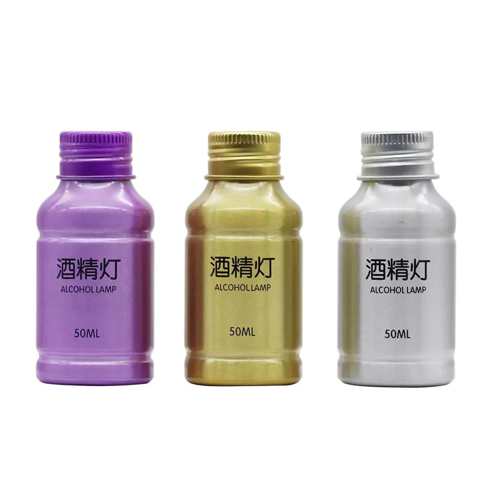 50ML Chemistry Alcohol Burner Lamp Portable Aluminum Alloy Alcohol Lamp Lab Laborotary Heating Supplies Teaching Equipment alcohol burner lamp