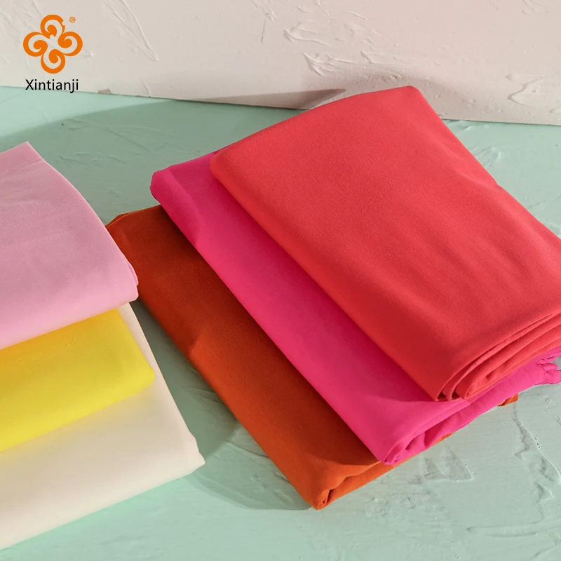 Sustainable Cotton Spandex Jersey Fabric for Women’s Dresses, Opaque Finish