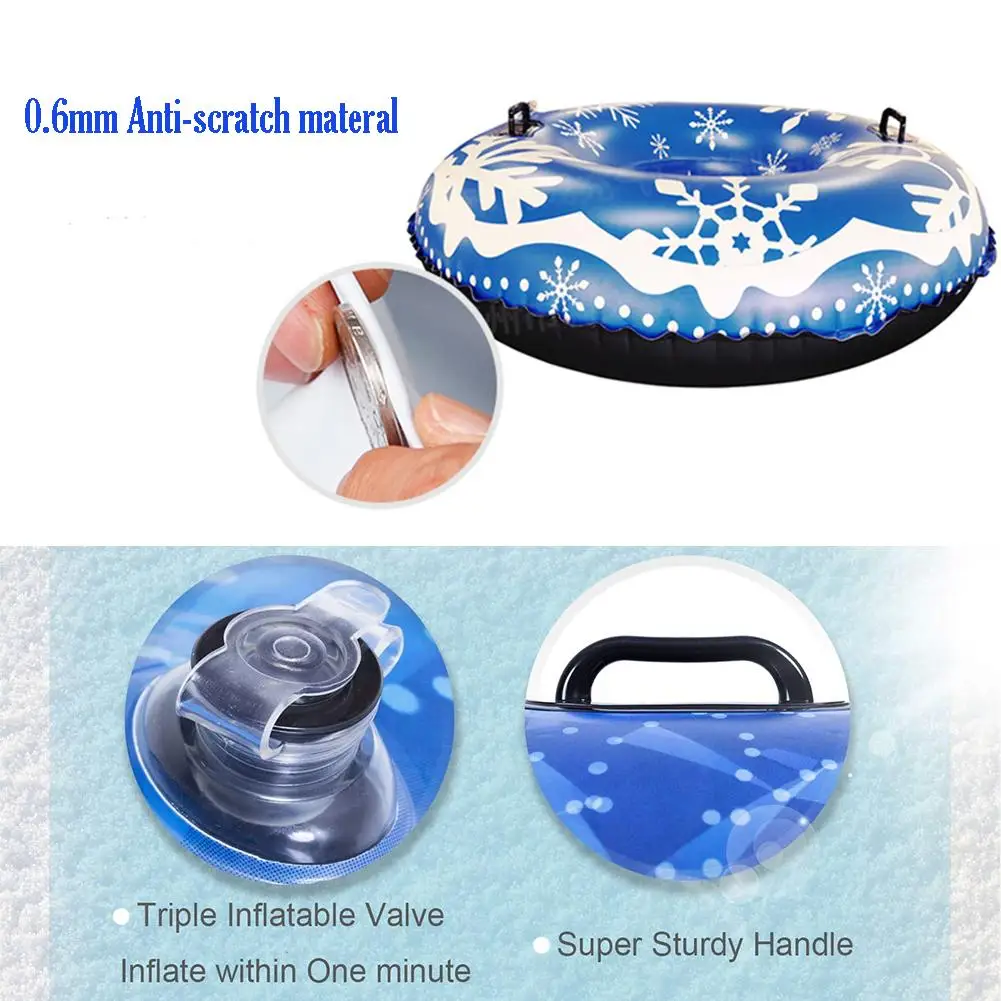 Snowball Cheesecake For Skating Downhill Tubing Inflatable Winter Sledges Tubing Cheesecake For Winter Kids Adults Snowmobile