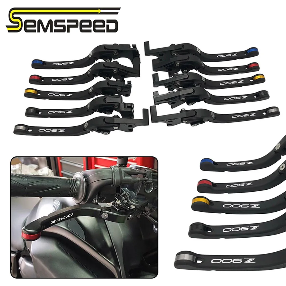 SEMSPEED Мотоцикл с ЧПУ Z900 логотип Складные Рычаги Тормозная система сцепления Ручка