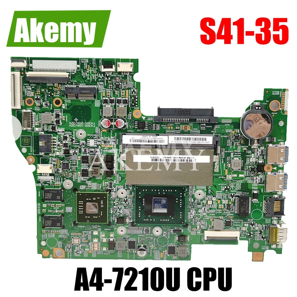 SAMXINNO For Lenovo S41 35 Laotop Mainboard 14235 1 5B20J40575 Motherboard with A4 7210U CPU|Материнские платы| |