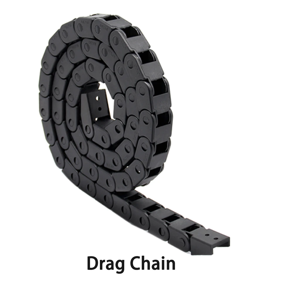 SANON 1m R28 Black Nylon Cable Drag Chain Wire Carrier for 3D Printer/CNC Router Machine SANON 1m R28 Black Nylon Cable Drag Chain Wire Carrier for 3D Printer/CNC Router Machine