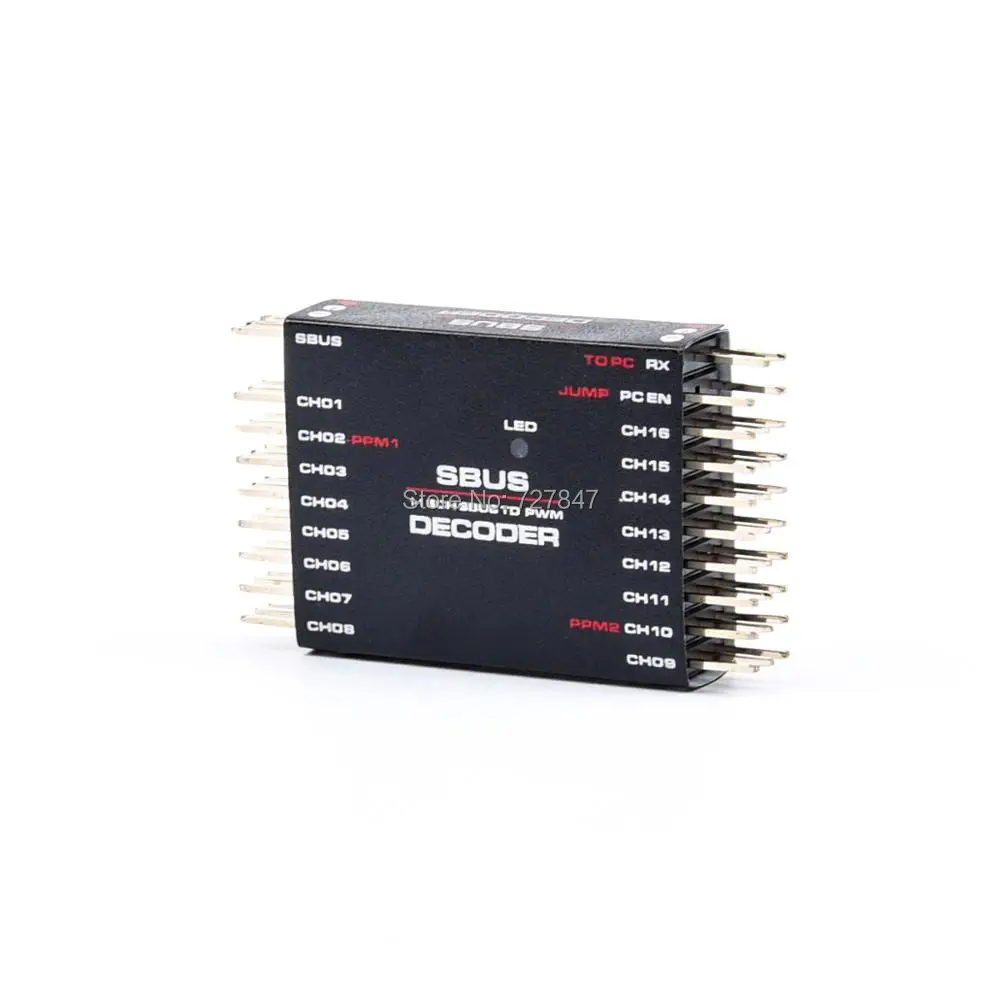 Détail des soudures et composants du décodeur SBUS vers PWM/PPM 16 canaux pour RC Futaba Frsky