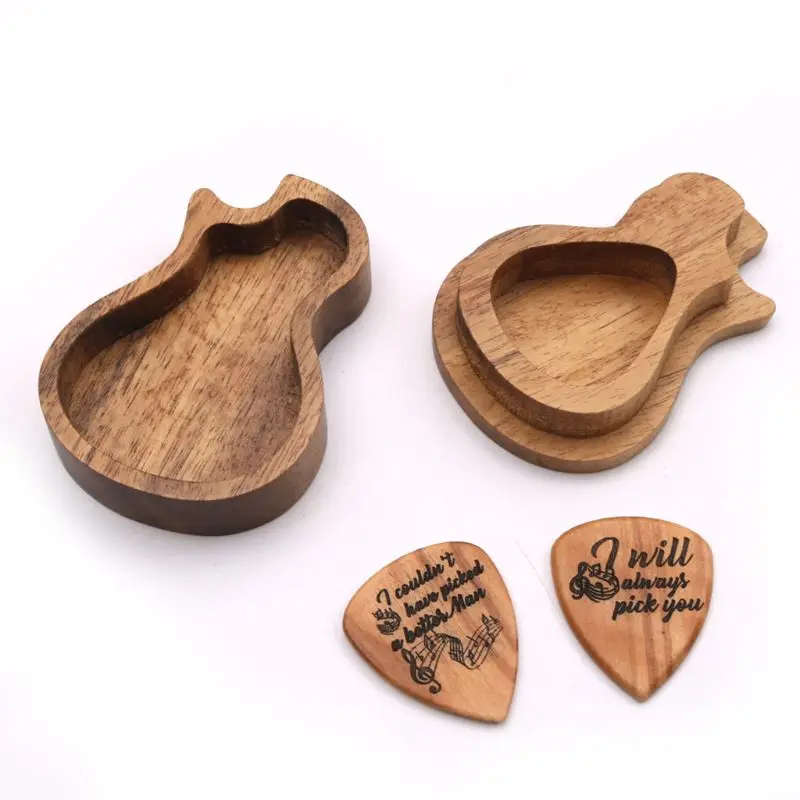 3 шт./компл. ручной работы деревянная гитара pick Box и pick s Paddles для гитариста музыка подарки для любимых R9CE