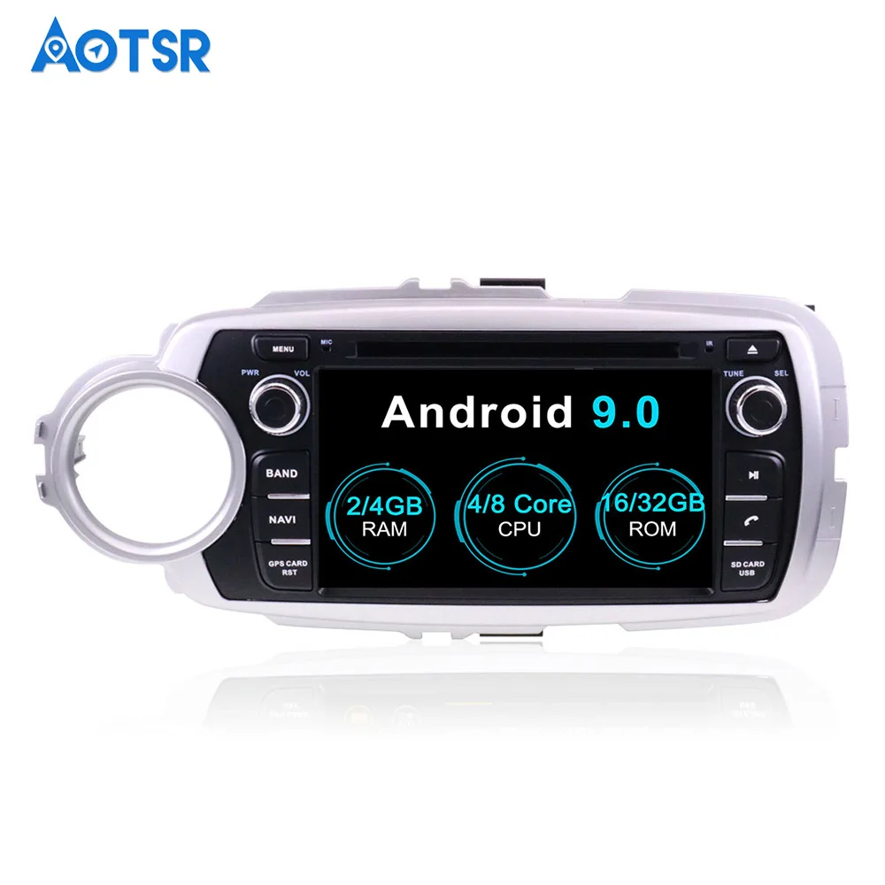 Android 10,0 стерео для Toyota Yaris 2012 2013 Авто Радио FM DVD видео gps навигация WiFi камера заднего вида
