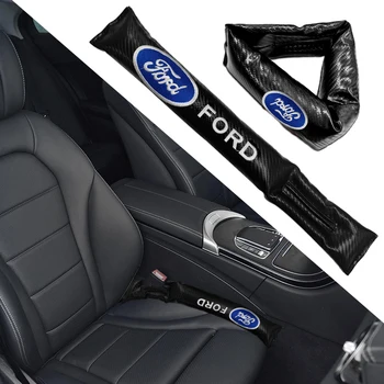 

High Quality Car Badge Carbon Fiber Car Seat Cushion Crevice Gap Stopper for Fords Focus 2 3 1 MK2 MK3 MK1 Fusion Accessories