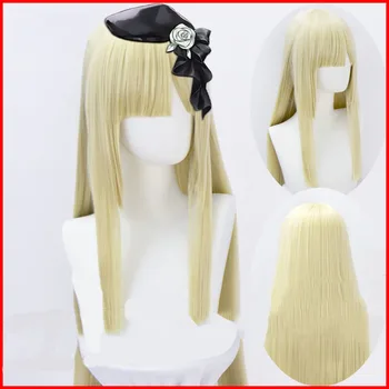 

Sima Yi Cosplay wig White with long straight hair and neat bangs The temples are cut diagonally. High quality high temperature f
