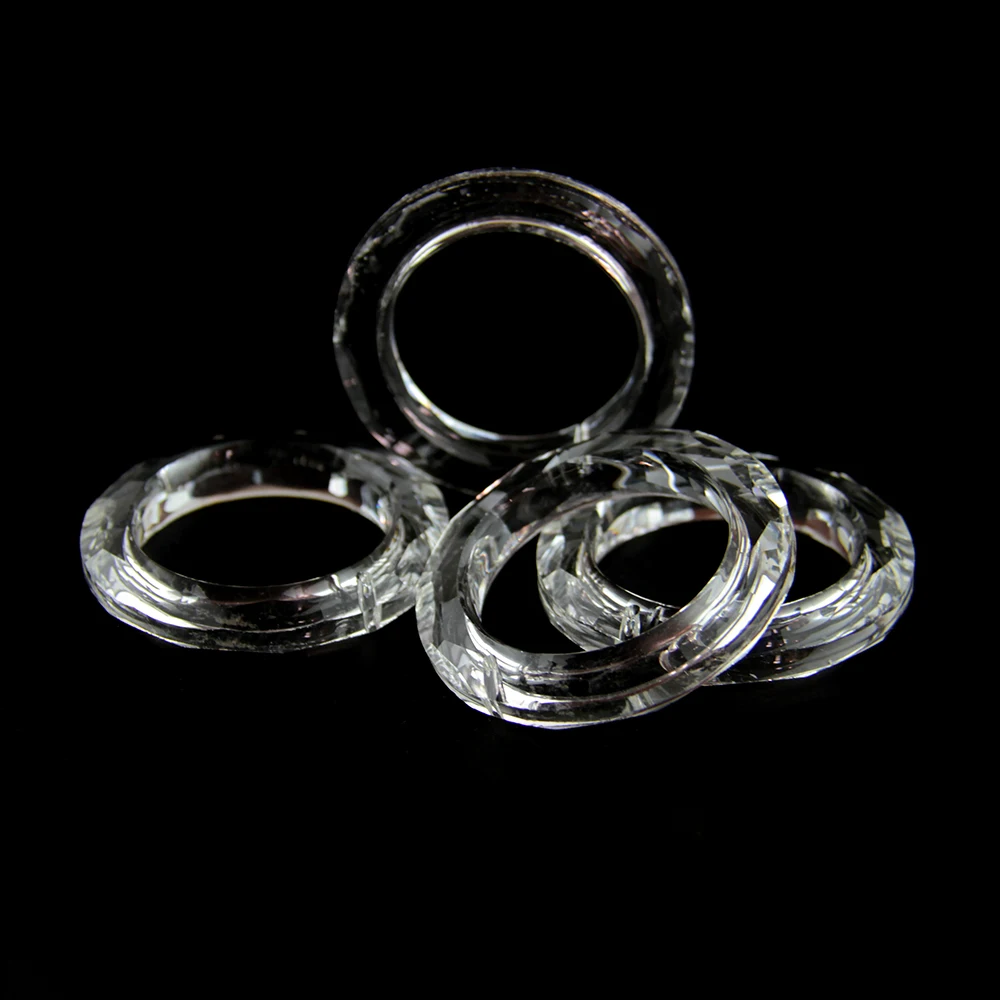1 Piece 50MM Clear Ring Circle Crystals Pendants Glass Suncatcher Chandelier Crystals Prisms Parts Drops Light Ring Accessories crystal beads crystal sun catcher chandelier crystal drops