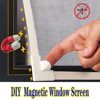 Ekran owadów tiul na firanki magnes magnetyczny do okna ekran Windows wymienny zmywalny niewidoczny moskitiera Ekran owadów tiul na firanki magnes magnetyczny do okna ekran Windows wymienny zmywalny niewidoczny moskiti tanie i dobre opinie Welshbrothers Okno Drzwi i okna ekrany Magnetyczne zapięcie Insect Screen Window Włókno poliestrowe Magnetic Fastener