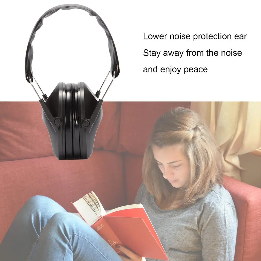 Ear protector Tactical Shooting Earmuff Adjustable Foldable Anti Noise Snore Earplugs Soft Padded Noise Canceling Headset