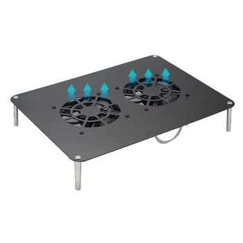 

Longyou Wireless Router Support Frame 5V Fan Cooler Radiator Bracket Set-Top Box Heatsink Notebook Cooler Stand
