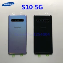 Original For Samsung Galaxy S10 5G version G977 G977F G977B Back Glass Battery Cover Rear Door Housing Case Back Glass Cover