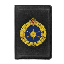 

Russian Strategic Rocket Force Passport Cover Men Women Leather Slim ID Card Travel Holder Pocket Wallet Purse Money Case