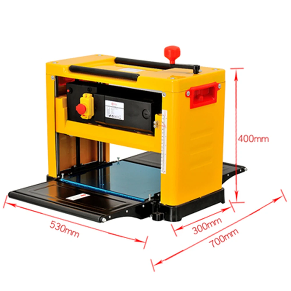 13 дюймов деревообрабатывающий строгальный станок Многофункциональный 2000 Вт 220 В Высокоточный стол деревообрабатывающий толщиномер шлифовальный станок для дерева 12155