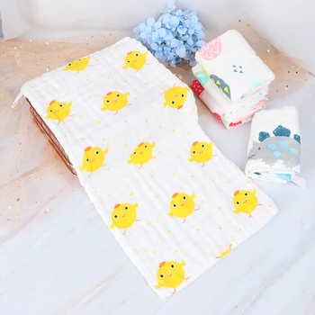 

Newborn 6 layers Baby Infant Cartoon Face Hand Bathing Towel Bibs Feeding Square Towels Handkerchief 100% Cotton Gauze Towel