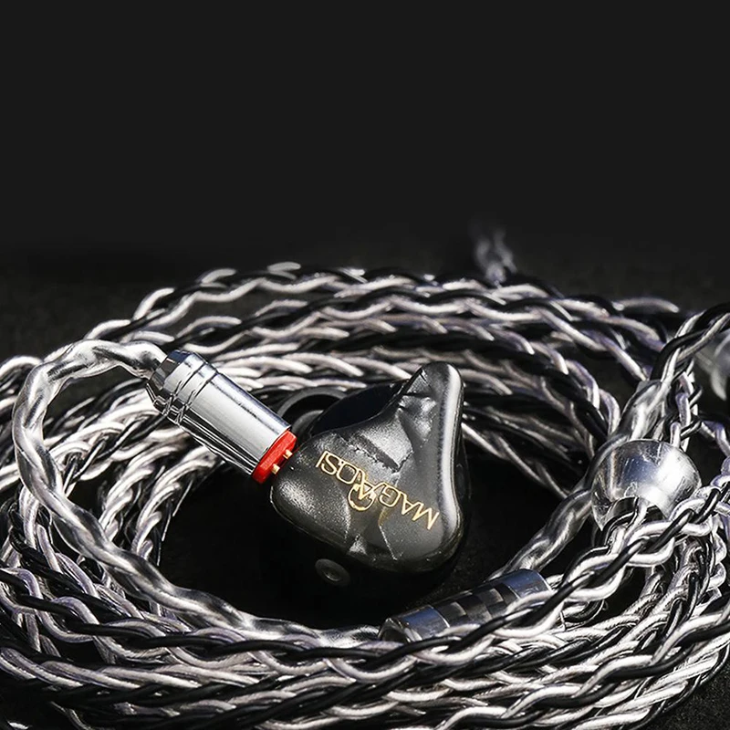 Magaosi V3 2BA 1DD Driver Hybrid HiFi In ear Earphones Noise Reduction Earbuds with 2pin Detachable cable for Audiophile IEM