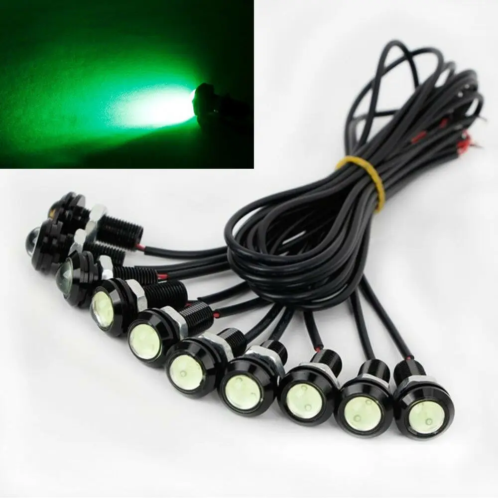 

2PCS/Pack 18MM/23MM Car Eagle Eye DRL Led Daytime Running Lights LED 12V Backup Reversing Parking Signal Automobiles Lamps