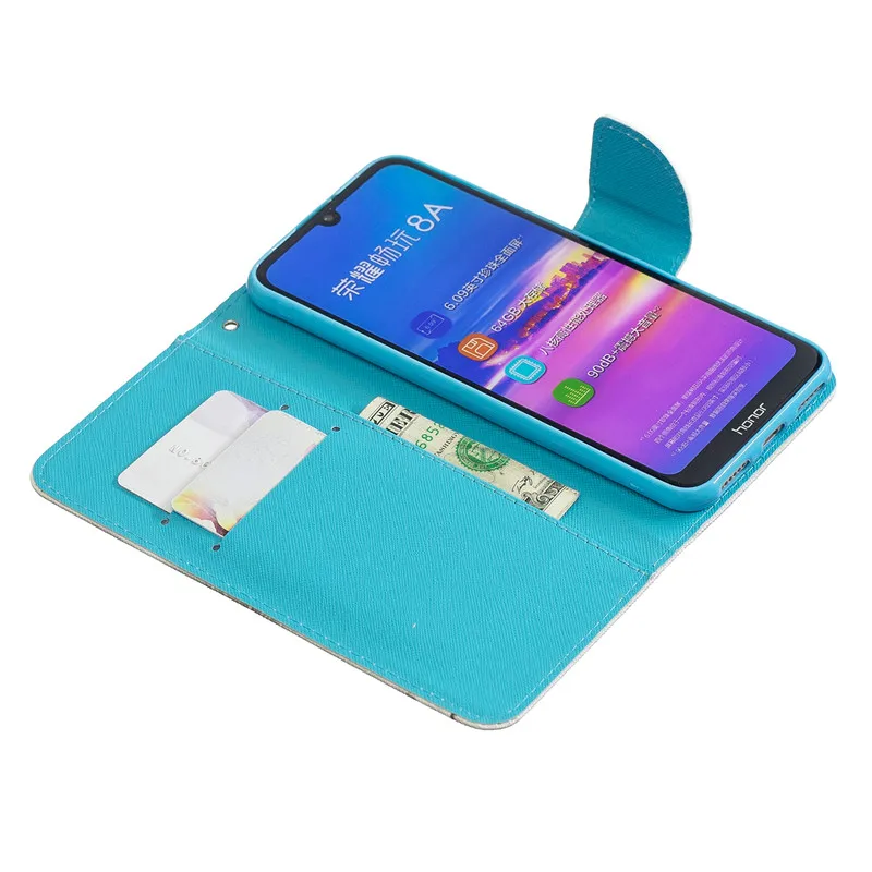 Кожаный чехол для Huawei Y6 2019 Y 6 Prime 2018 чехлы бумажник чехол|Бамперы| |