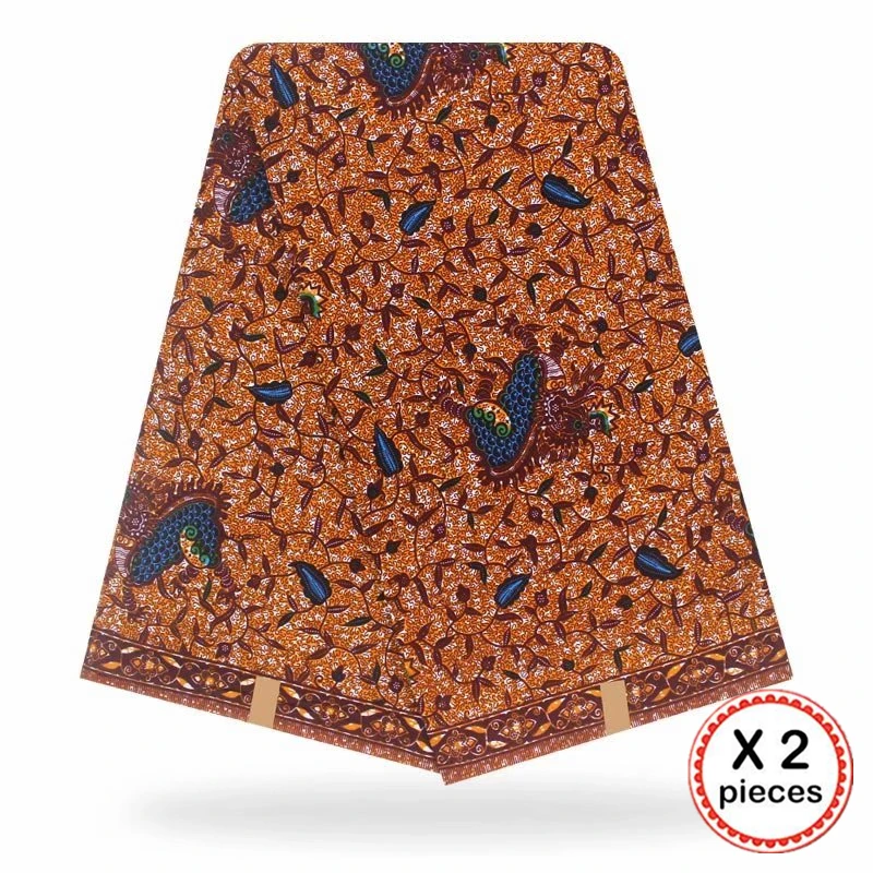 Анкара африканская ткань 12 ярдов Хлопок нигерийский стиль швейная африканская вощеная ткань принтом Гана для свадебного платья 11012