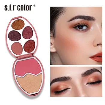 

Hallon Pearl Earth Multicolor Eyeshadow Palette Egg Multicolor Eyeshadow Makeup Eyeshadow