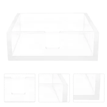 

1Pc Cocktail Napkin Box Napkin Organizer Napkin Holder Acrylic Box Clear Napkin Holder for Restaurant Bar