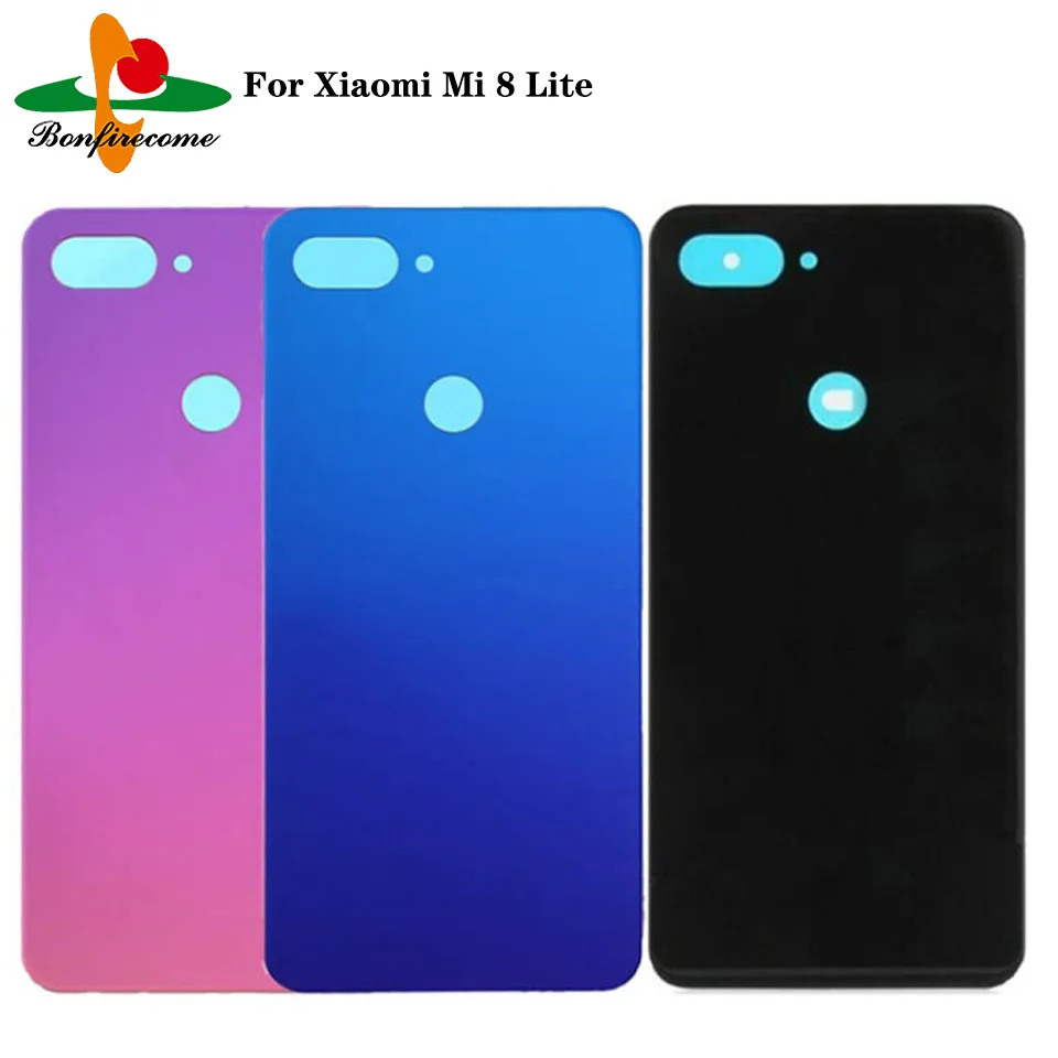 10 шт./партия для Xiaomi Mi 8 Lite стеклянный чехол задняя крышка батареи дверь защитный