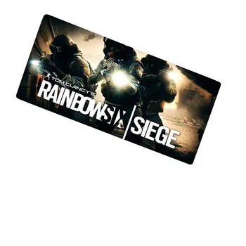 

900*400*3MM Rainbow Six Siege Mouse Pad pad to Mouse Notbook Computer Mousepad Black Overlock Edge Big Gaming Pad