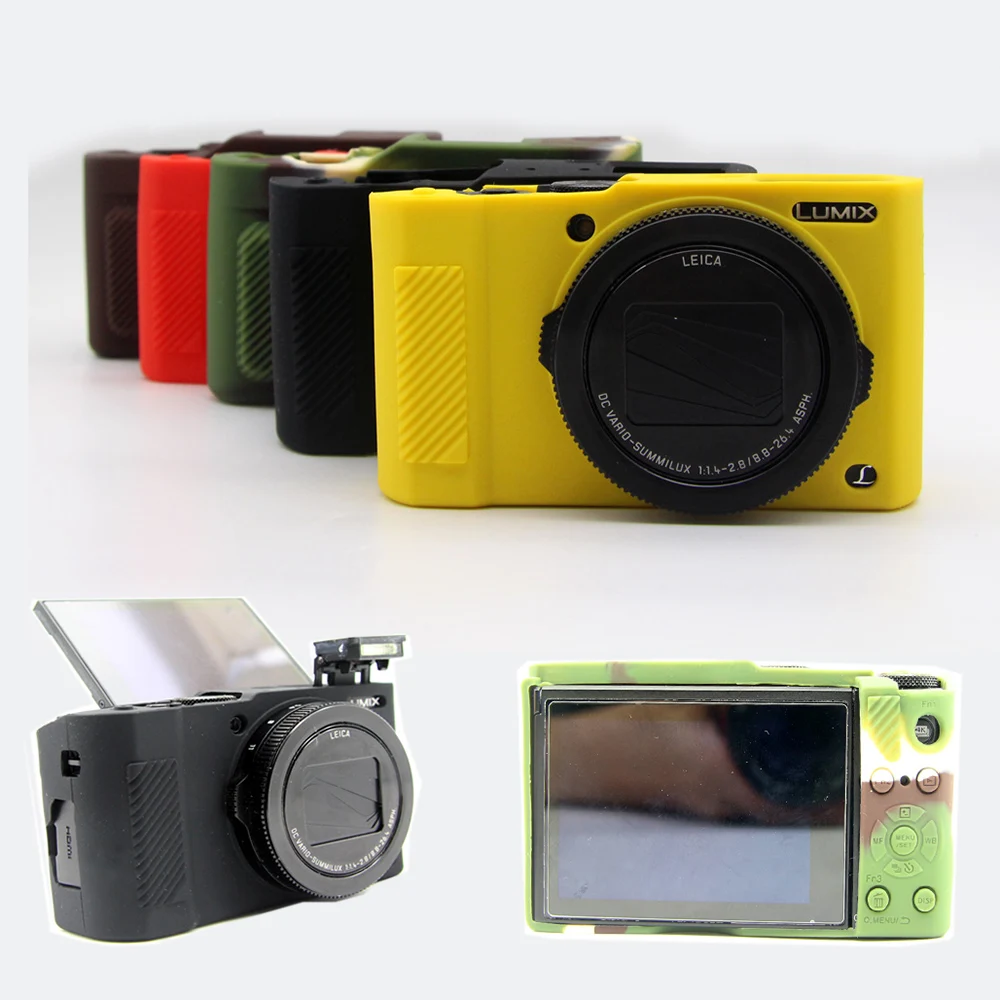 Kameratasche Etui für Panasonic Lumix LX10 Kunstleder Tasche braun CC1190b 