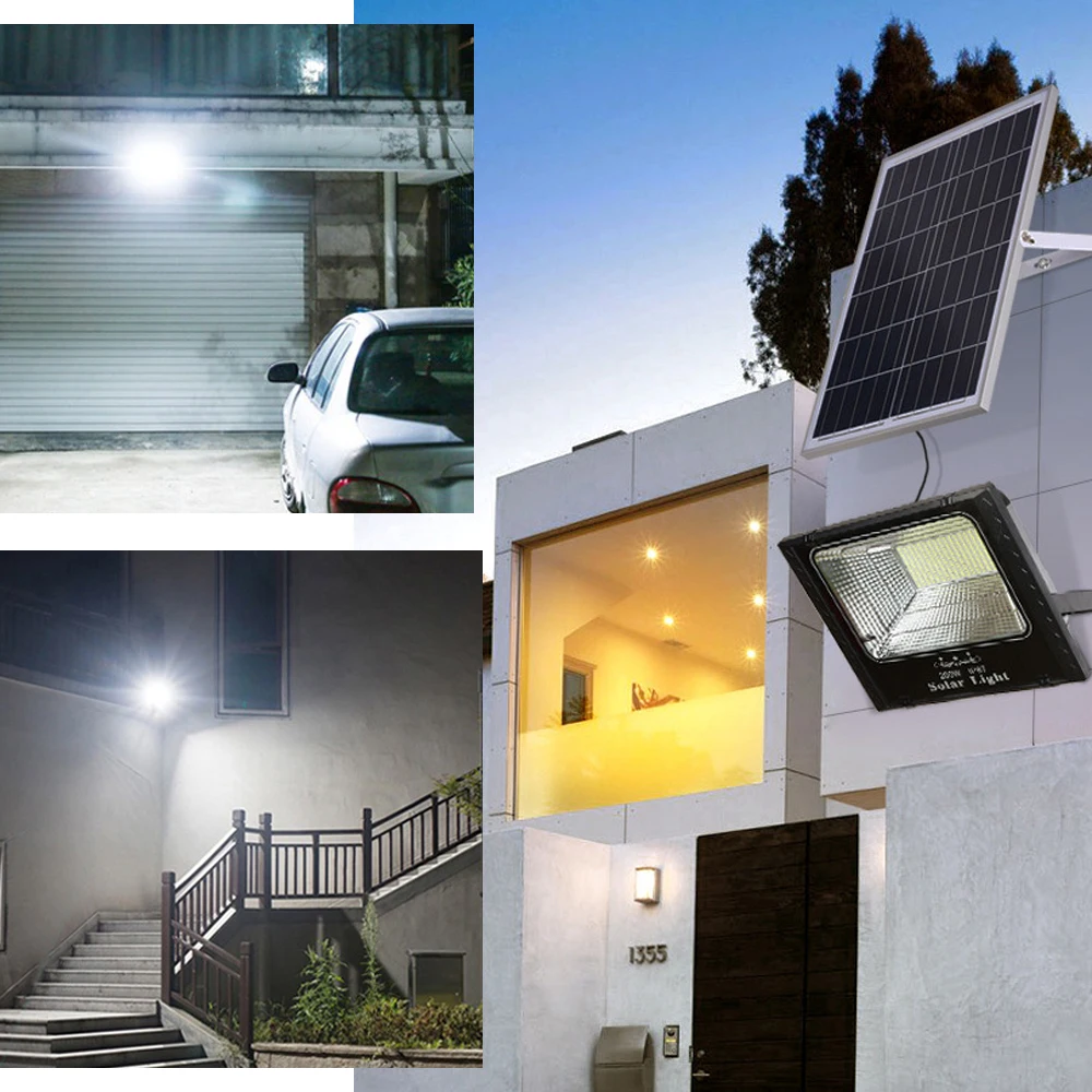 Outdoor Solar Led Lights Solar Streetlights For Outdoor Garden Light Foco Exterior Lighting Street Wall Lamp With Remote Control solar security light with motion sensor