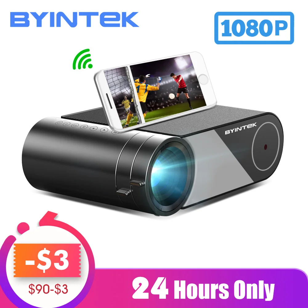  BYINTEK SKY K9 720P 1080P LED Portable Home Theater HD Mini Projector (Option Multi-Screen For Ipho - 33039349858