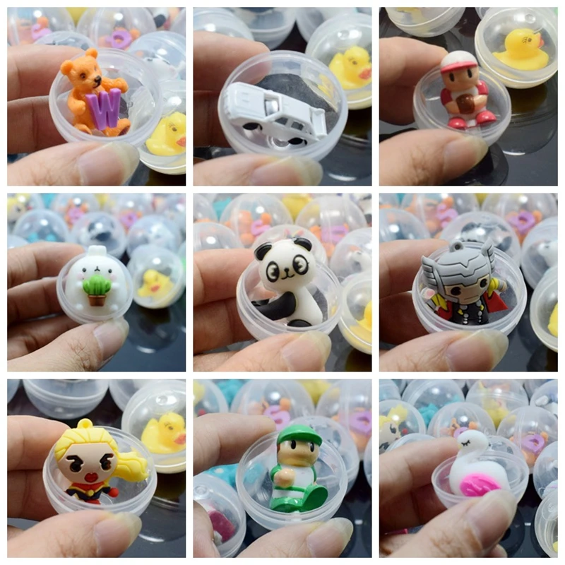 5-15Pcs Cartoon Style Round Ball Surprise Gift Children Baby Birthday Party Guests Present Souvenir Pinata Fillers Small Toys