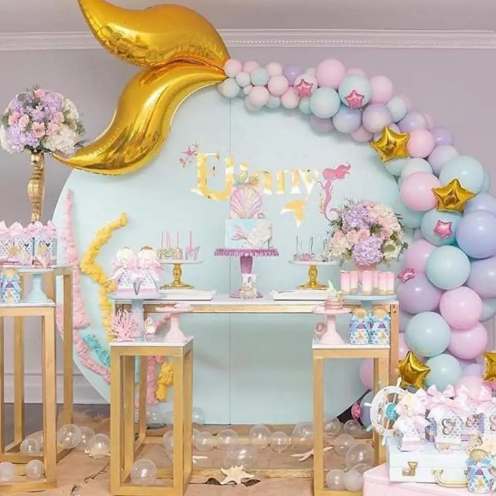 

104pcs Mermaid Tail Balloon Little Mermaid Birthday Party Decor Under the Sea Girl 1st Mermaid Birthday Girl Baby Shower