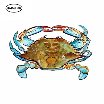 

HotMeiNi 13cm x 8.7cm for Blue Crab Cartoon Vinyl JDM Bumper Trunk Truck Graphics Waterproof Anime DIY Fine Decal Accessories