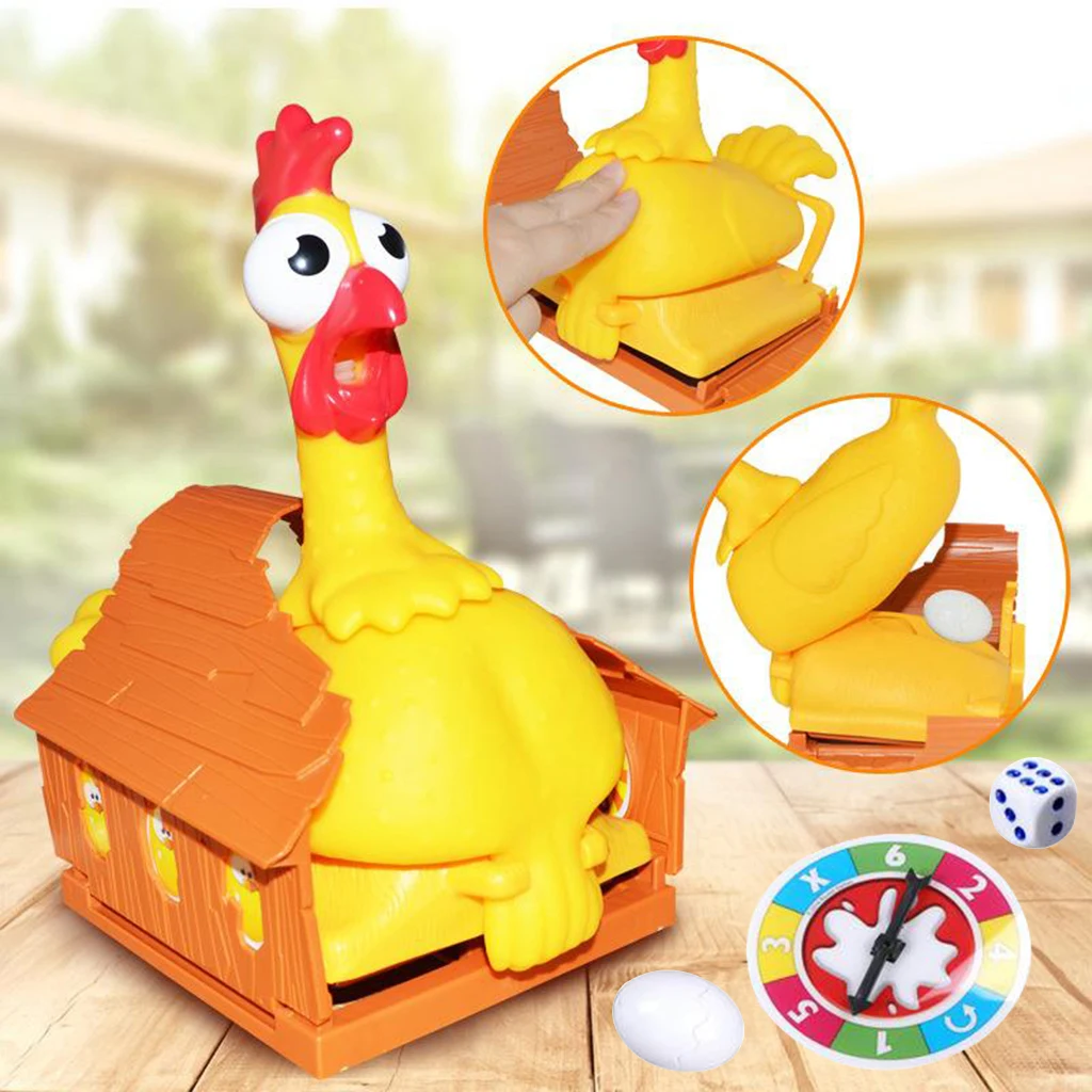 Crianças diversão interativa galinha colocar ovo brinquedos de mesa família  atividade festa jogo para crianças mão-olho coordenar aprender brinquedo  educacional - AliExpress